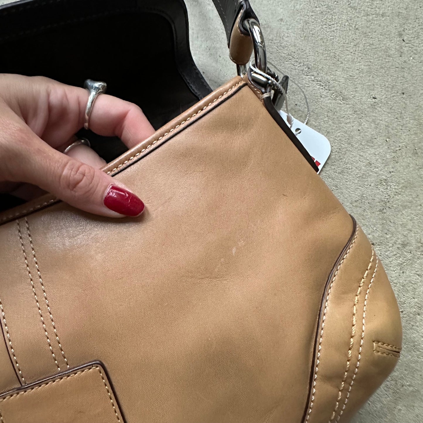 Authentic Vintage Y2K Coach Tan Leather Soho Shoulder Bag