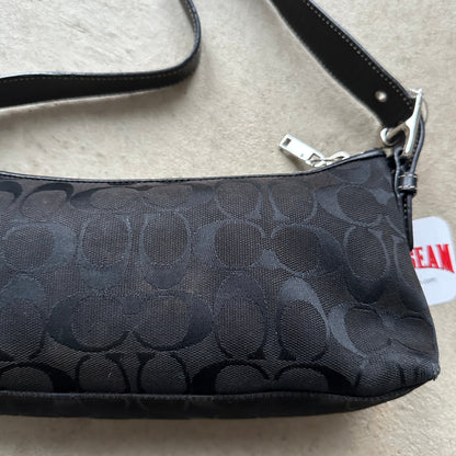 Authentic Vintage Y2K Coach Black Baguette Shoulder Bag
