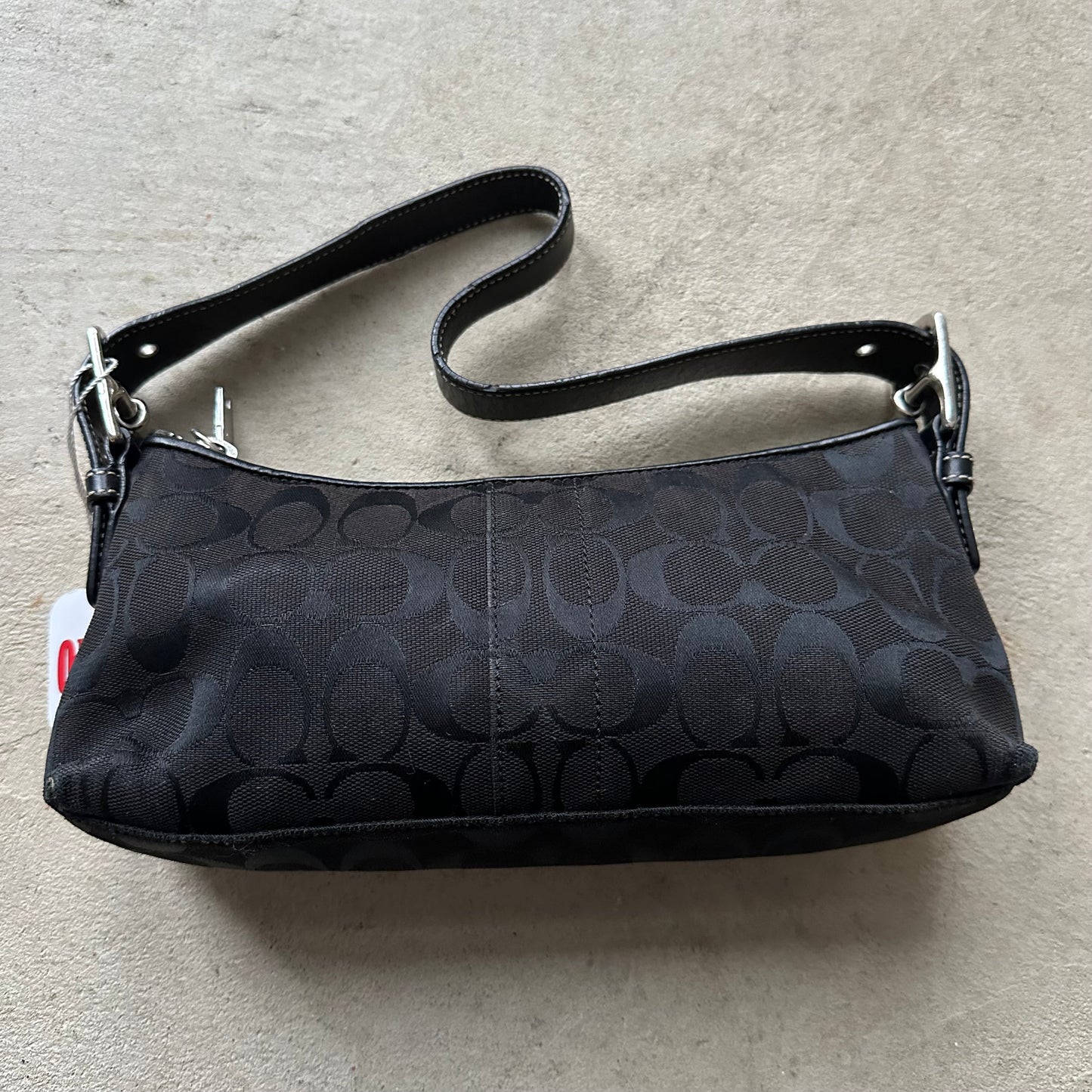 Authentic Vintage Y2K Coach Black Baguette Shoulder Bag