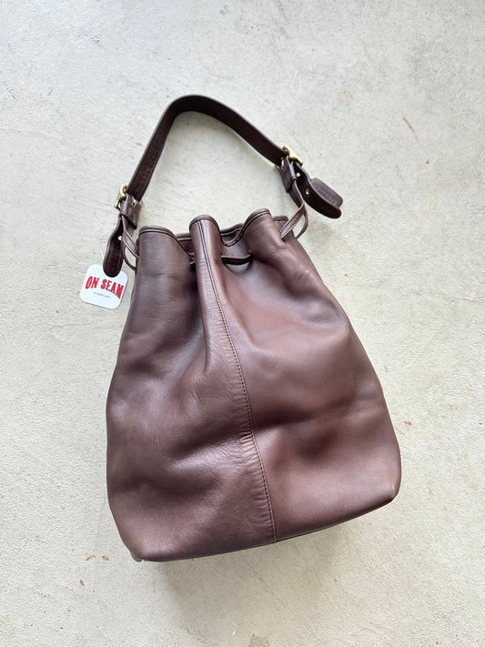 Authentic Vintage Coach 9166 Leather Bucket Duffle Hobo Purse