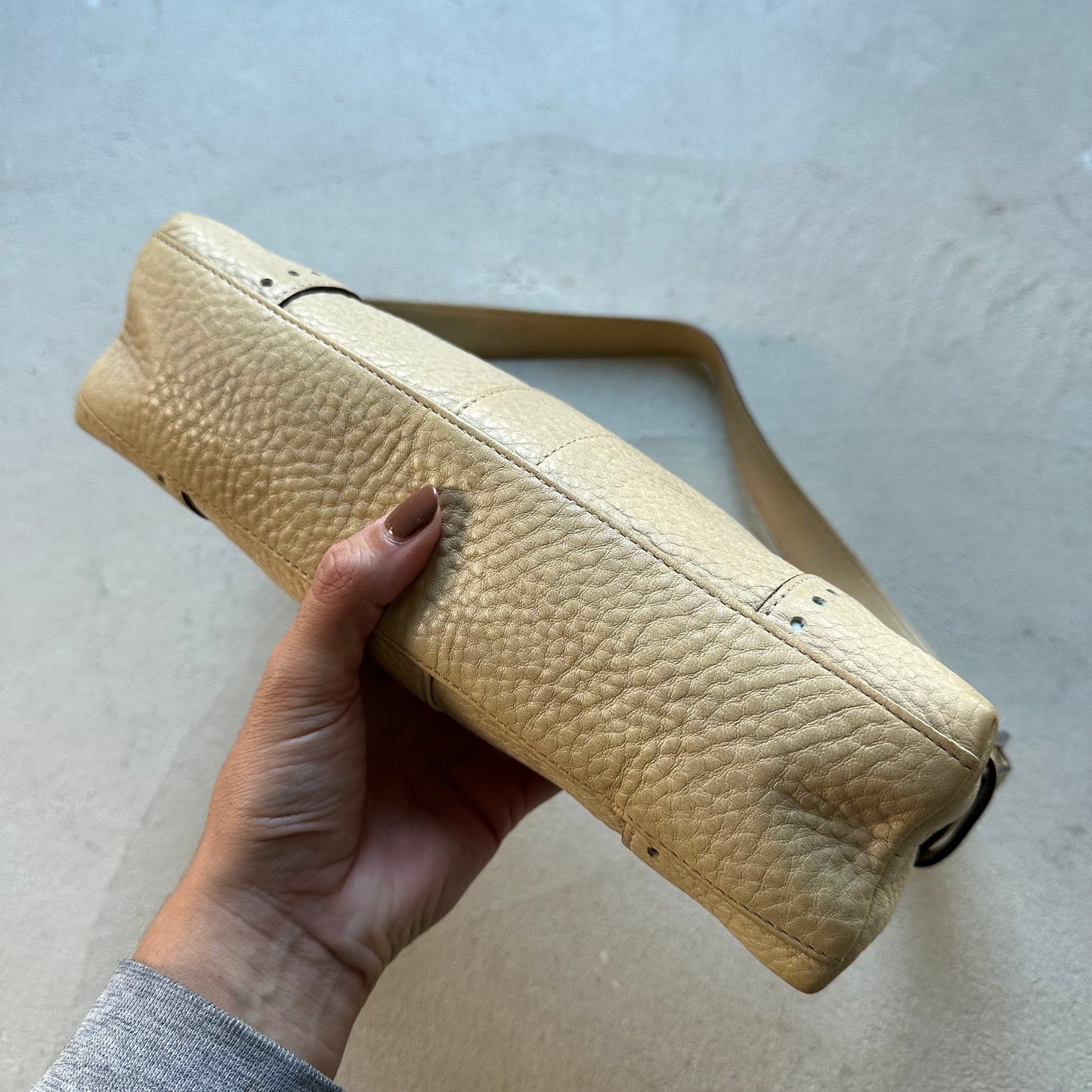 Authentic Vintage Y2K Coach Tan Leather Baguette Shoulder Bag