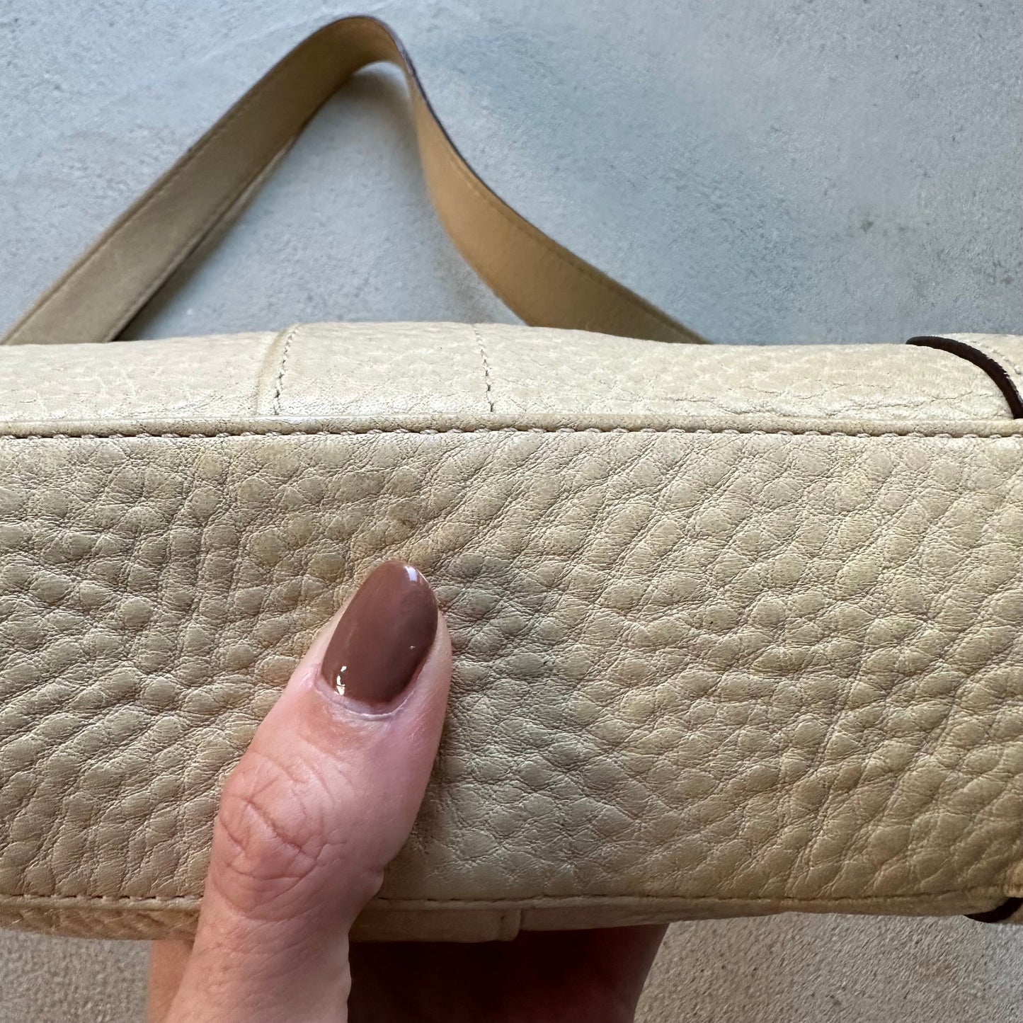 Authentic Vintage Y2K Coach Tan Leather Baguette Shoulder Bag