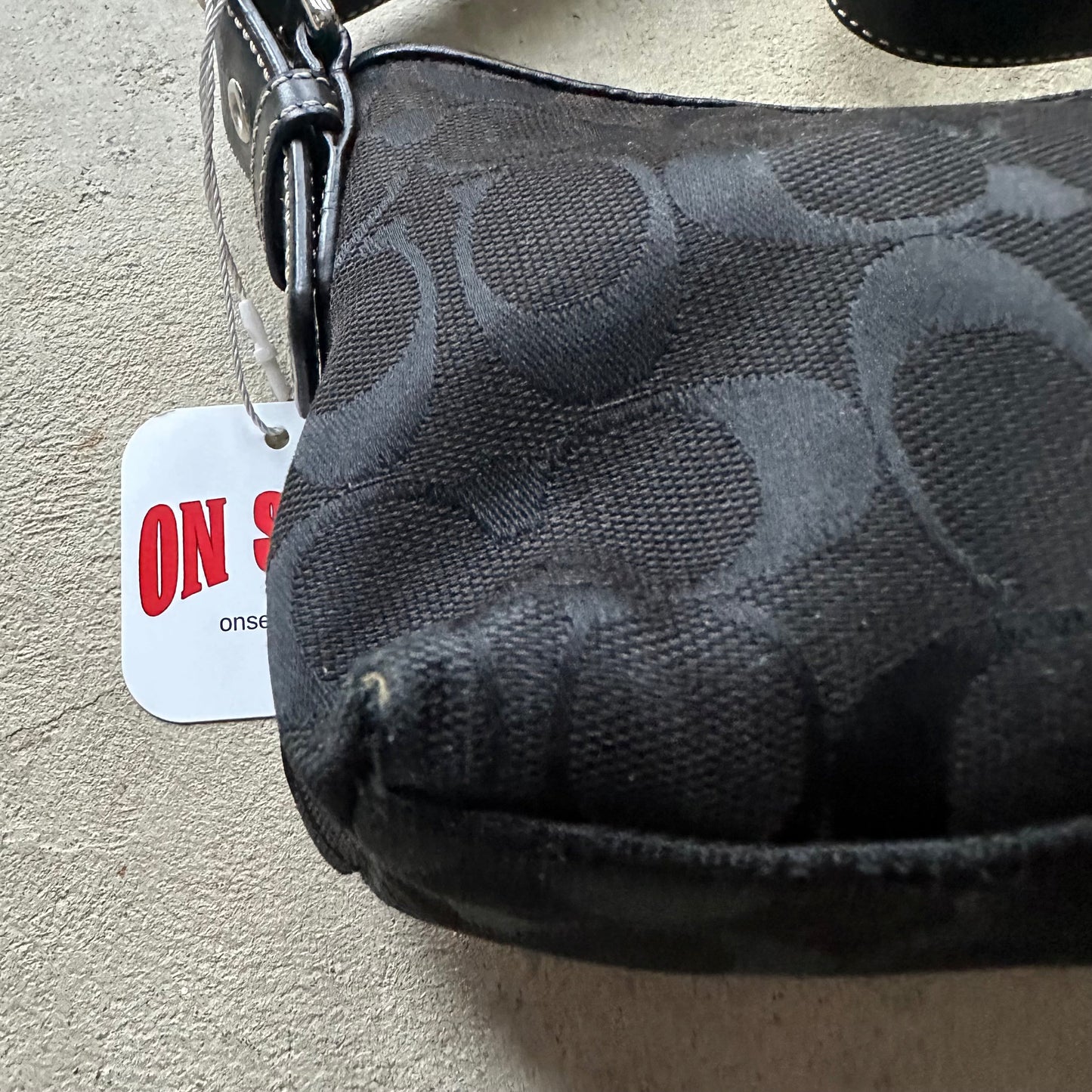 Authentic Vintage Y2K Coach Black Baguette Shoulder Bag