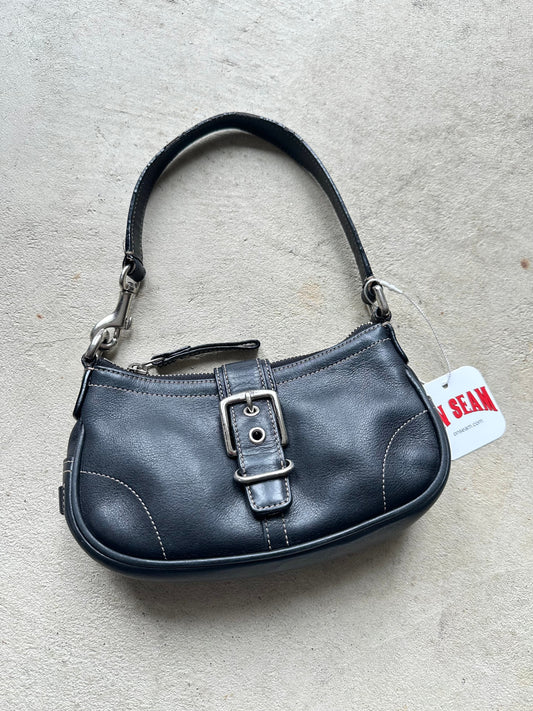 Authentic Vintage Black Hampton Coach Shoulder Bag