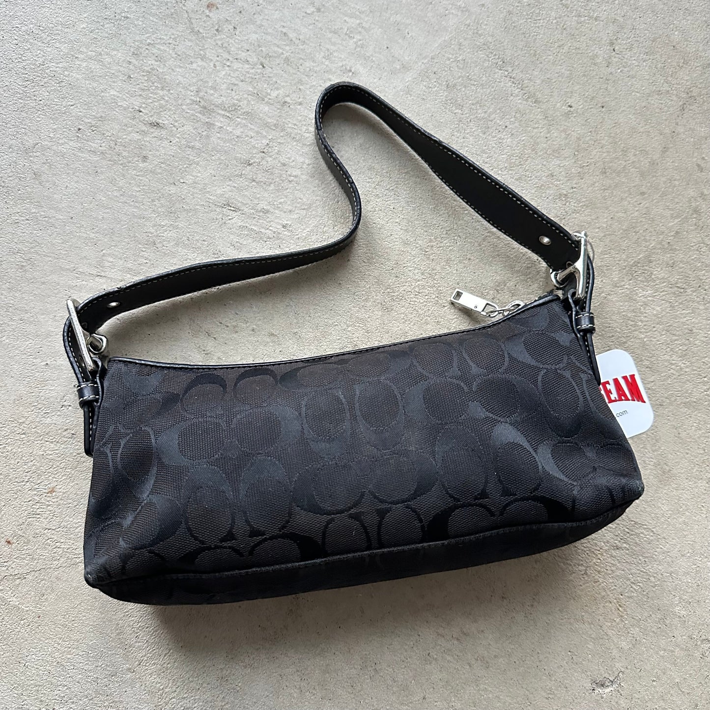 Authentic Vintage Y2K Coach Black Baguette Shoulder Bag
