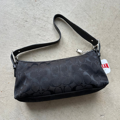 Authentic Vintage Y2K Coach Black Baguette Shoulder Bag