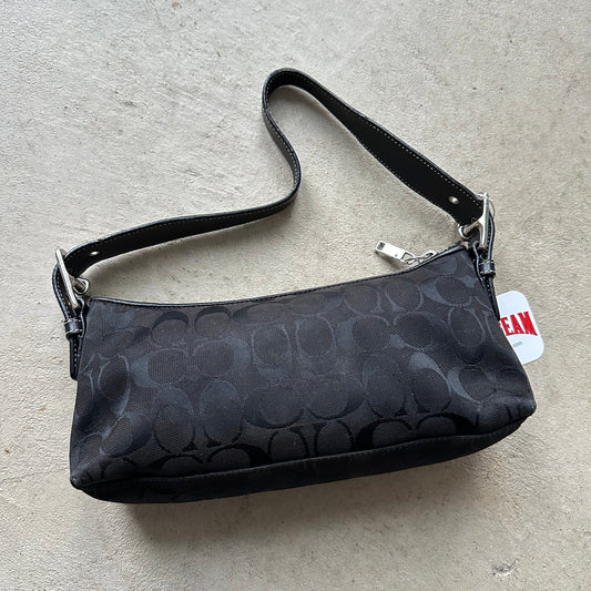 Authentic Vintage Y2K Coach Black Baguette Shoulder Bag