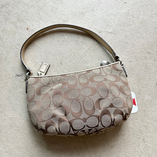 Authentic Vintage Y2K Coach Brown Patterned Mini Shoulder Bag