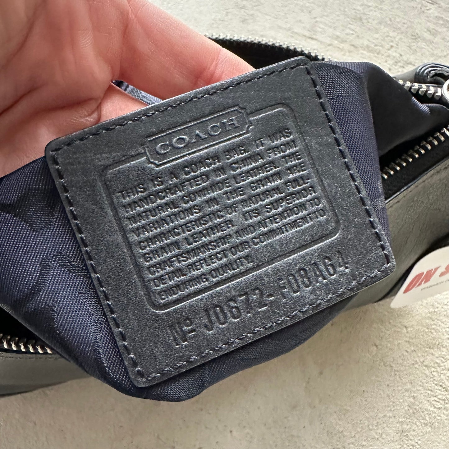 Authentic Vintage Y2K Coach Black Leather Baguette Shoulder Bag