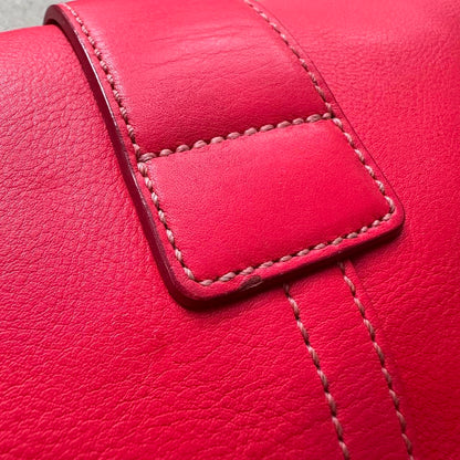 Authentic Vintage Y2K Coach Red Mini Leather Square Soho Shoulder Bag