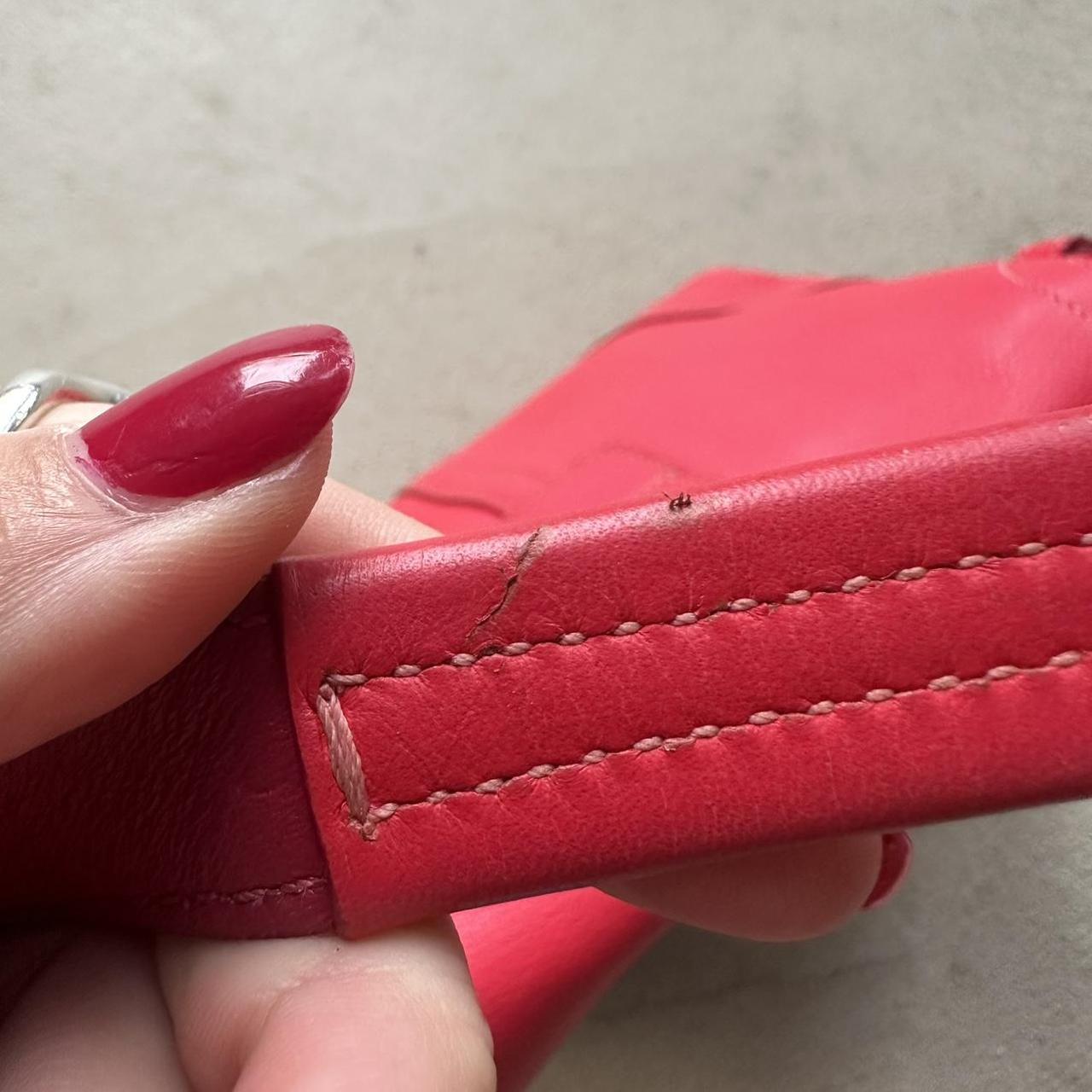 Authentic Vintage Y2K Coach Red Mini Leather Square Soho Shoulder Bag