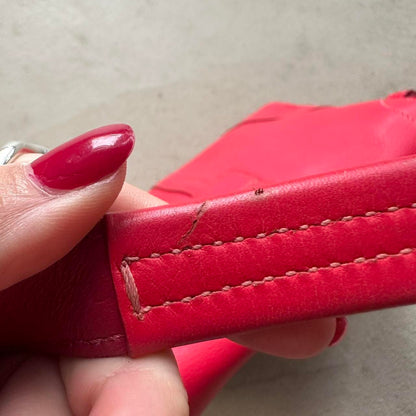 Authentic Vintage Y2K Coach Red Mini Leather Square Soho Shoulder Bag