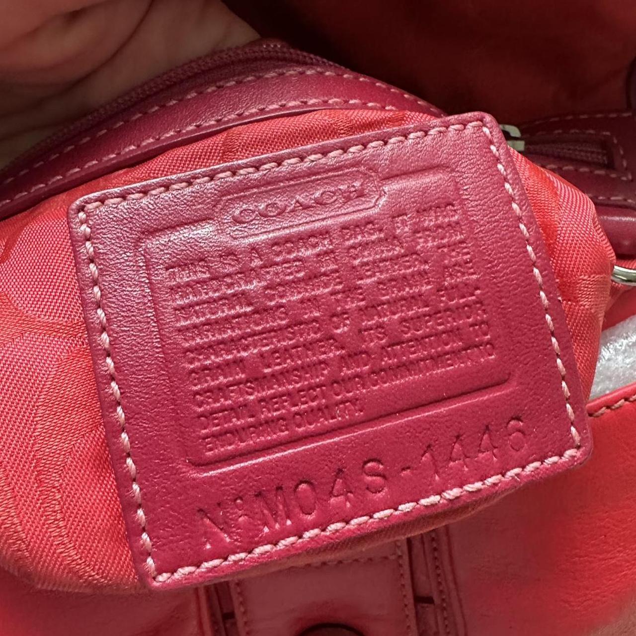 Authentic Vintage Y2K Coach Red Mini Leather Square Soho Shoulder Bag