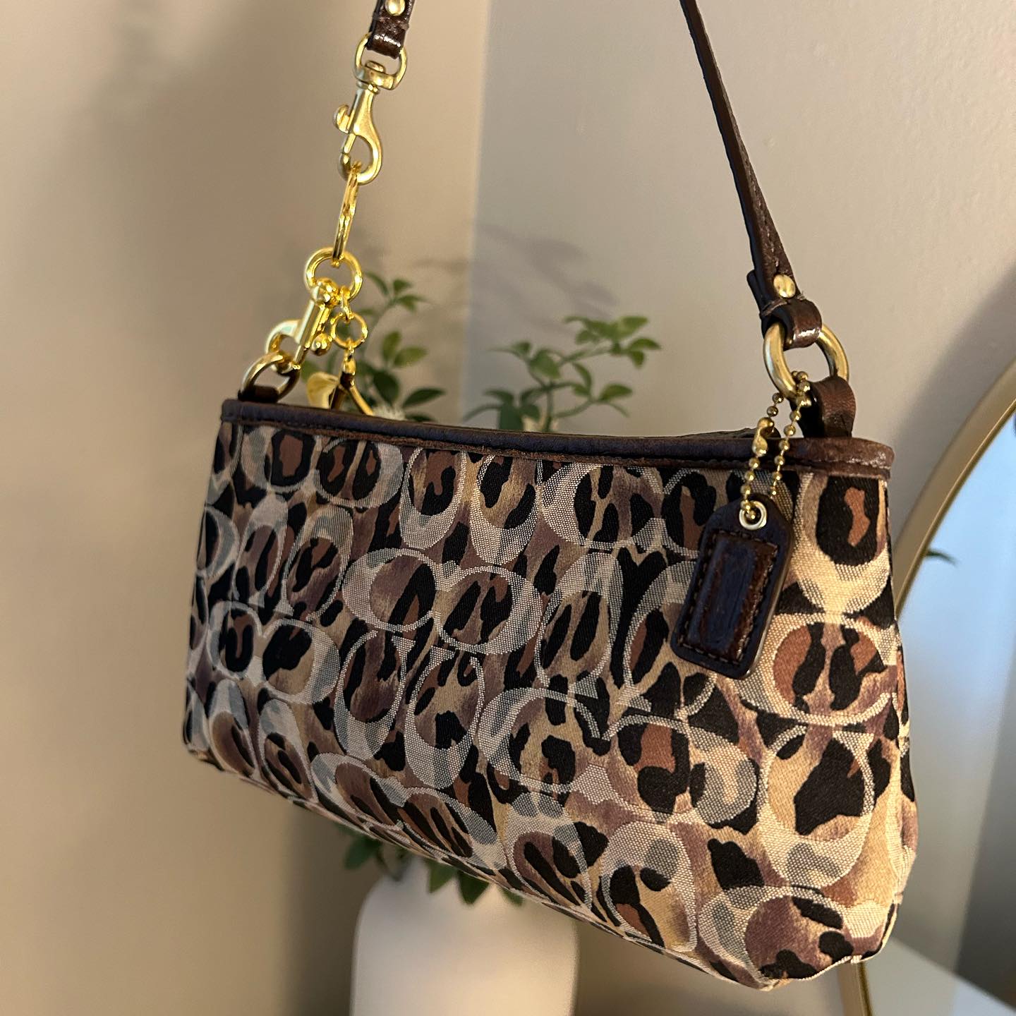 Authentic Coach Leopard Print Bag