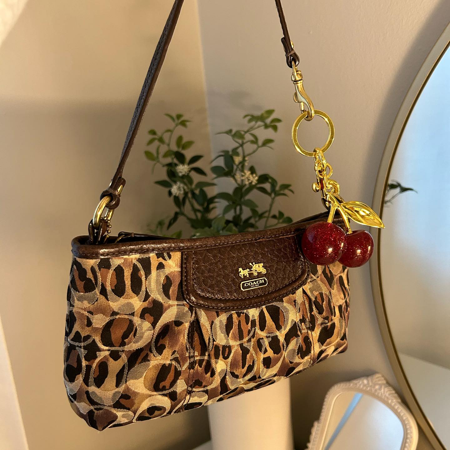 Authentic Coach Leopard Print Bag