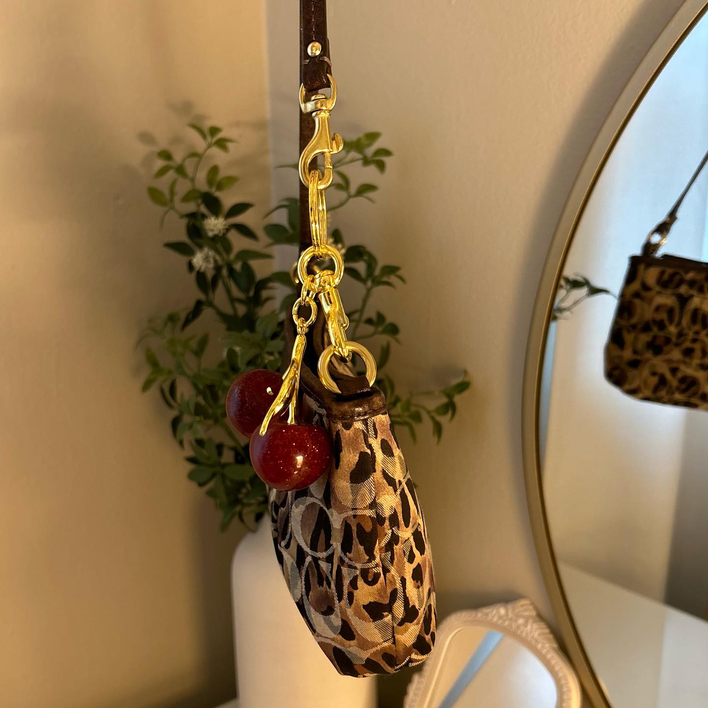 Authentic Coach Leopard Print Bag