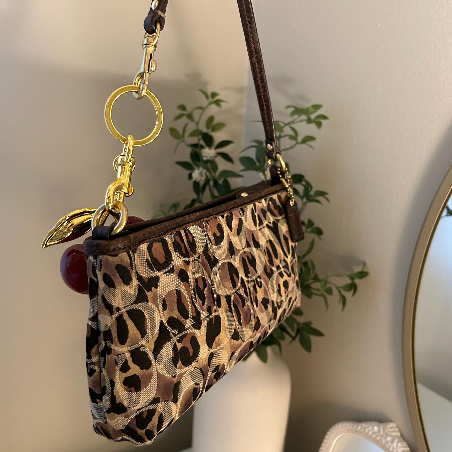 Authentic Coach Leopard Print Bag